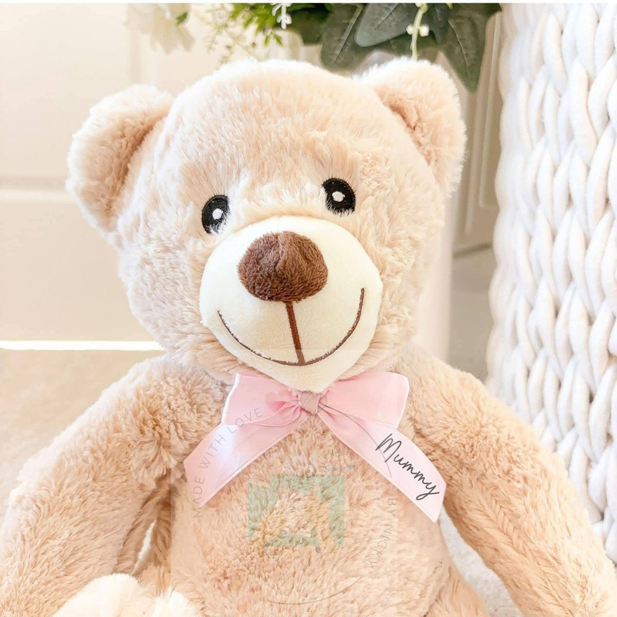 Personalised teddy bear gift for Mum