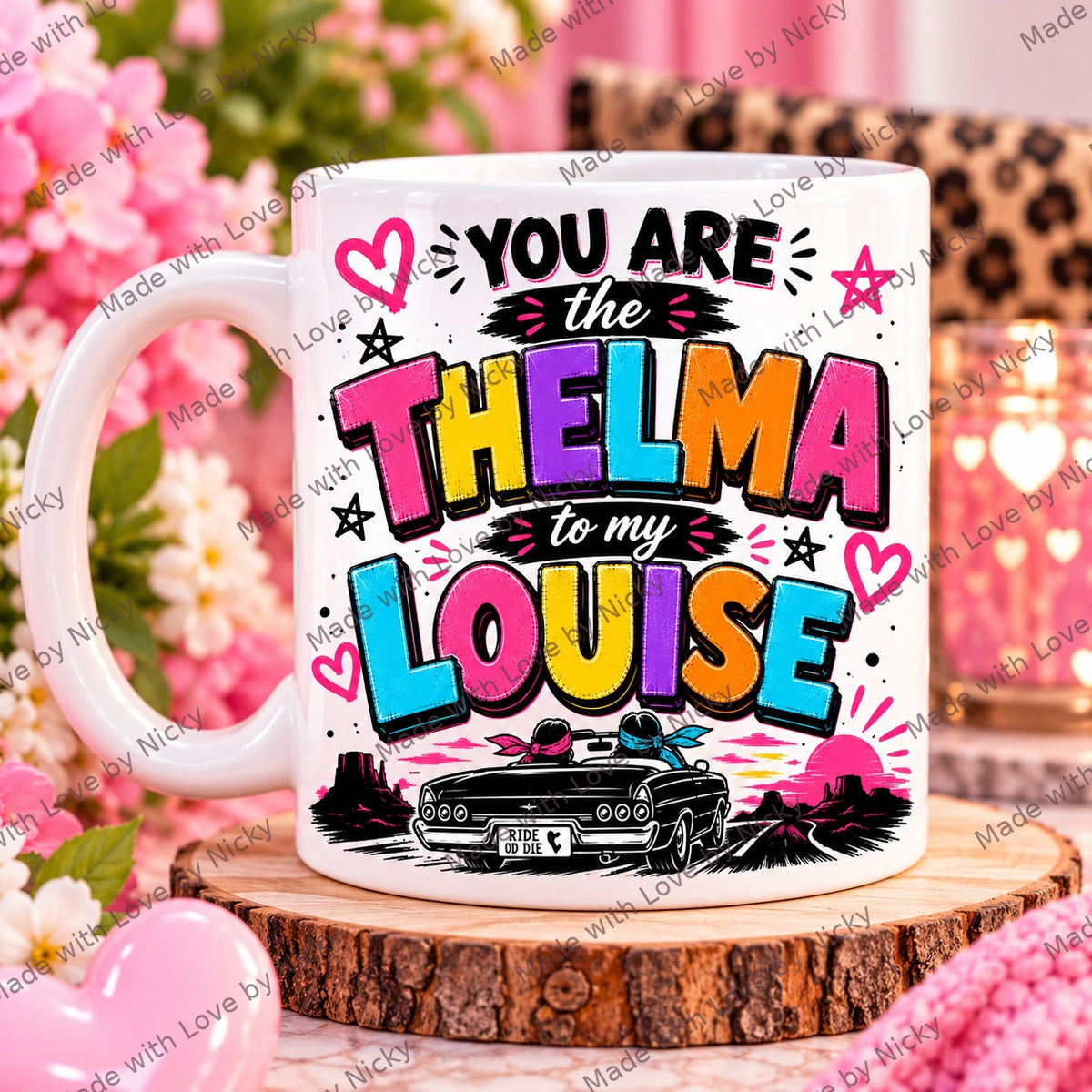 Thelma to My Louise funny friendship mug