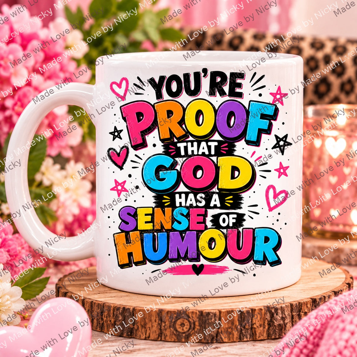 Sense of Humour funny friendship mug