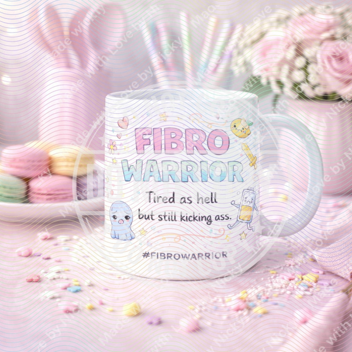 Fibro Warrior Mugs | Fibromyalgia Awareness | 10 Designs
