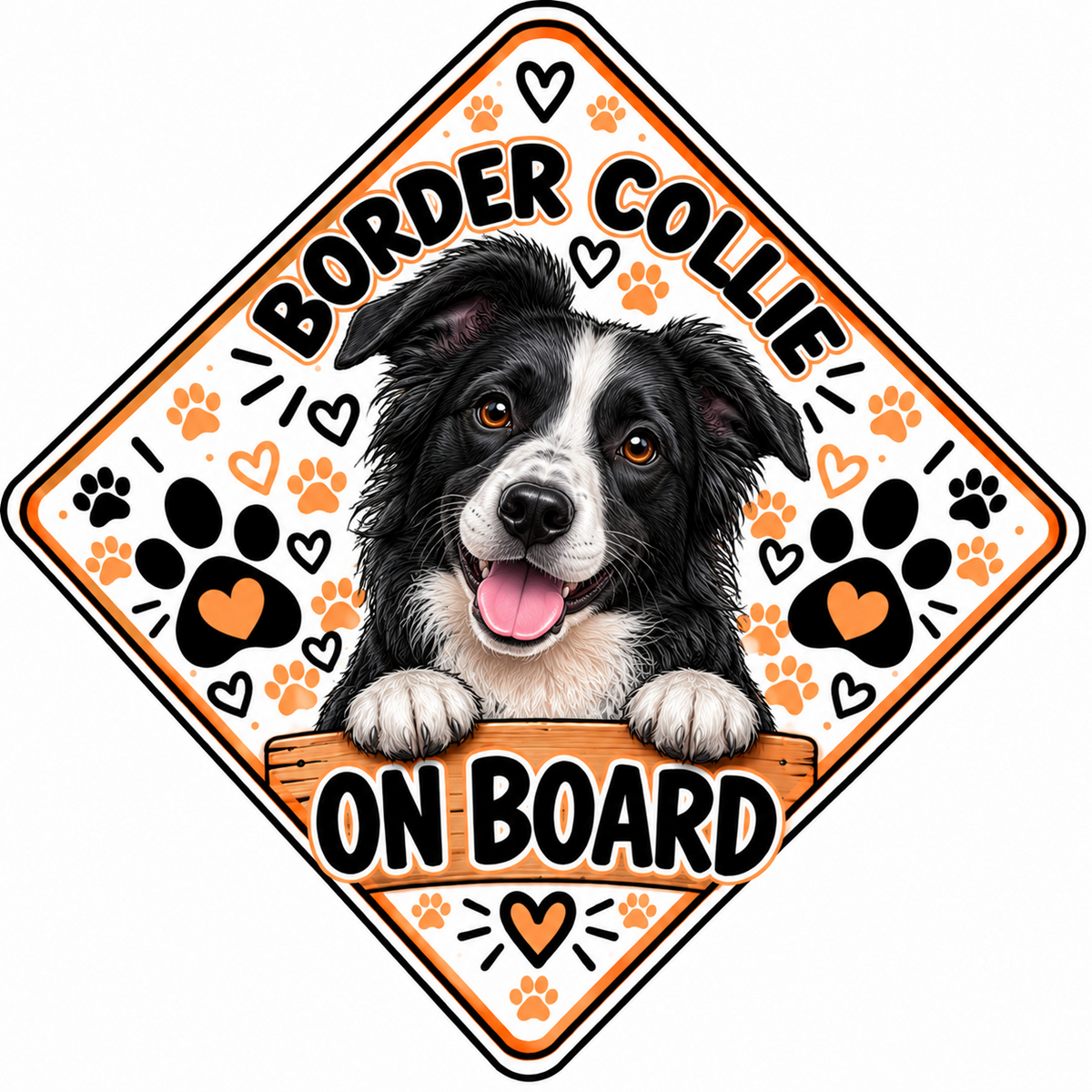Border Collie On Board
