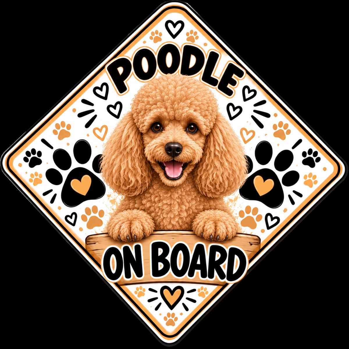 Poodle Apricot On Board