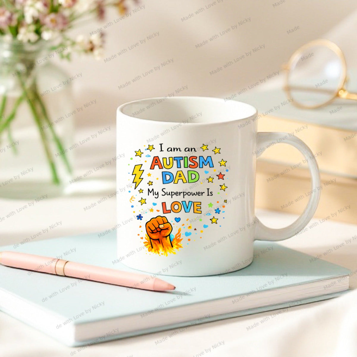 Autism Dad and Daddy mug design 15