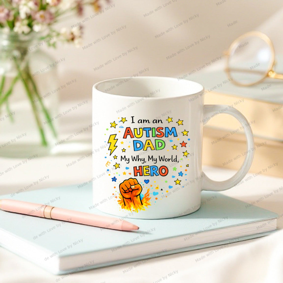 Autism Dad and Daddy mug design 16