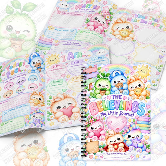 The Believings Children's Journal cover and pages