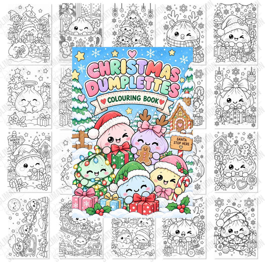 Dumplettes Colouring Book Bundle | Christmas Festive Fun