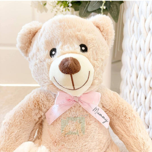 Cute personalised teddy bear gift for Mum