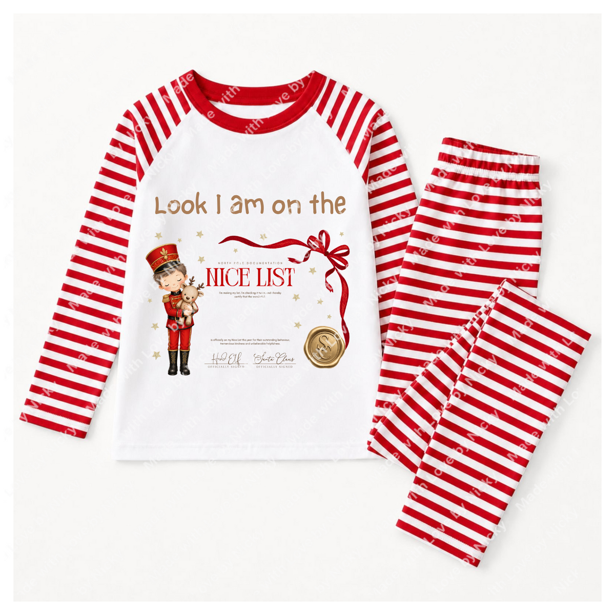 Personalised When I Wake Up It Will Be Christmas pyjamas