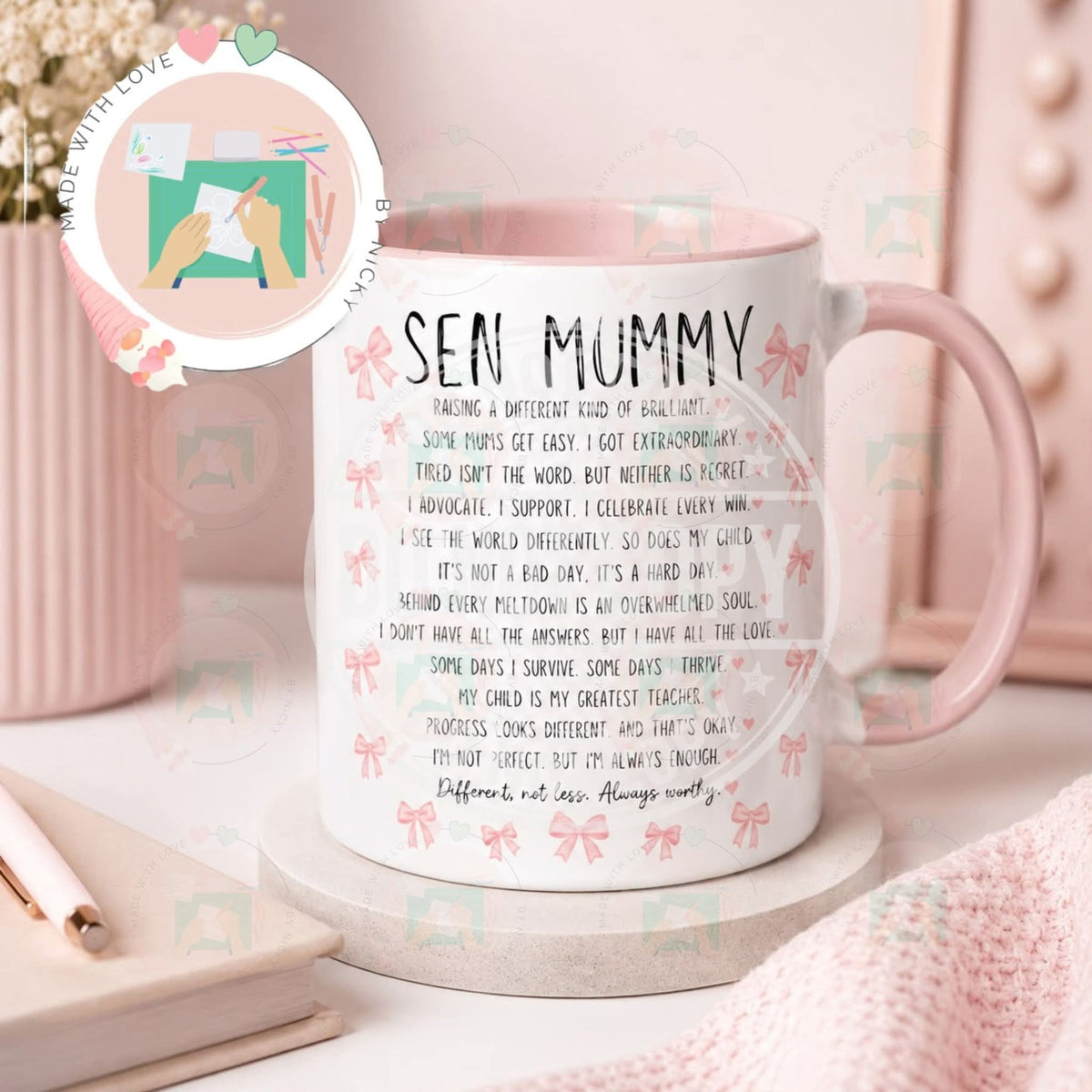 Seen Mummy Raising a Different Kind of Brilliant personalised mug