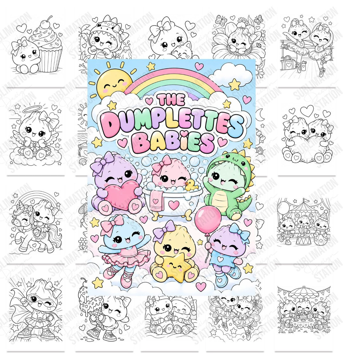 The Dumplettes Babies Colouring Book
