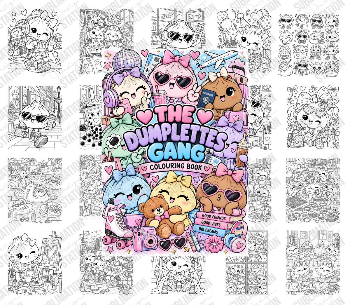 Dumplettes Colouring Book Bundle | Gang Adventures and Fun